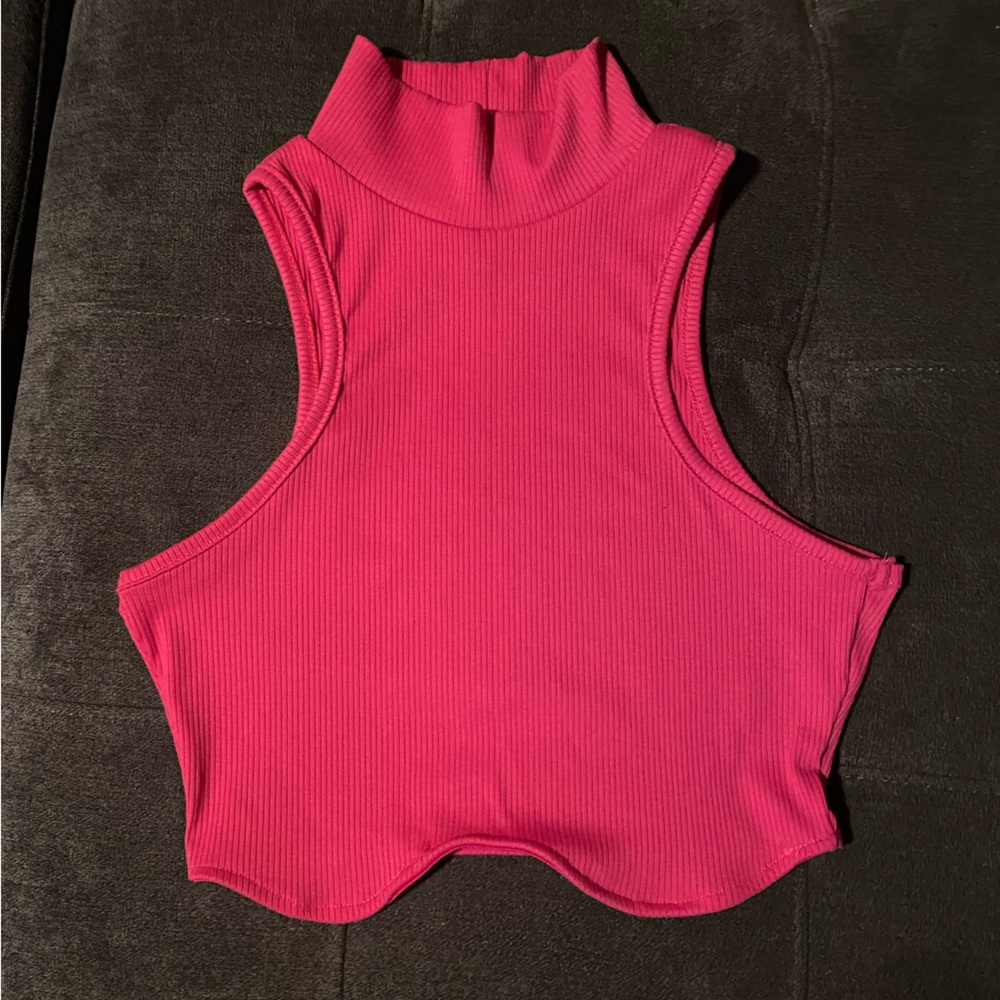 Pink crop top